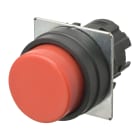 OMRON ELECTRONICS - sporgente .momentaneo. rosso opaco. ghiera