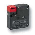 OMRON ELECTRONICS - Finecorsa con blocco, passacavo M20, 2NC/1NO chiave + 1NC/1NO solenoide, blocco meccanico/sblocco solenoide 24Vcc, LED.