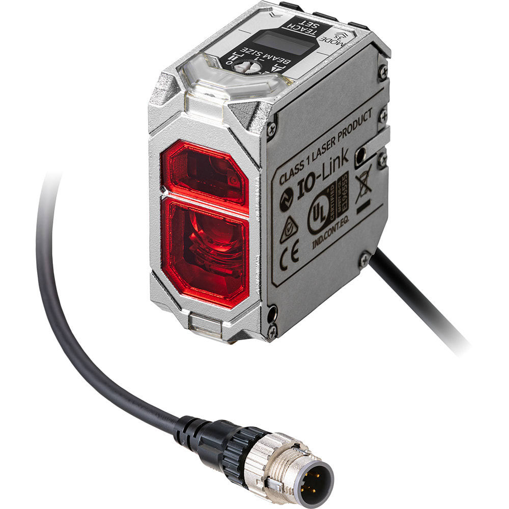 OMRON ELECTRONICS - Sens.TOF sot., 6m, PNP 4-20mA,cavo 0,3m M12