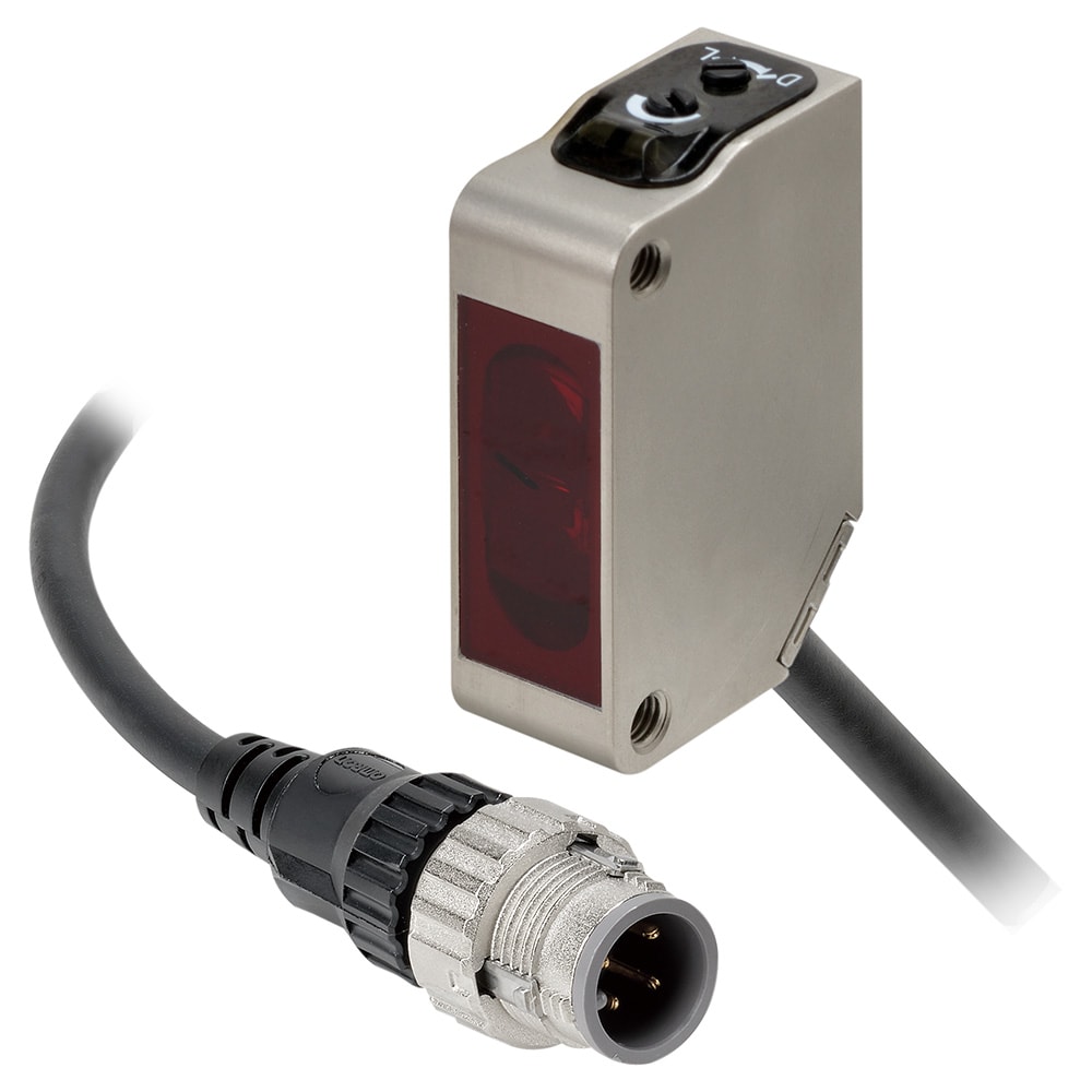 OMRON ELECTRONICS - sensore- min.acciaio rifless.4m PNPcon.M12