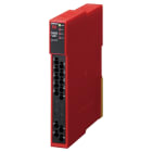 OMRON ELECTRONICS - Modulo di sicurezza 24 V ac/dc, 1 o 2 canali, 2 NO 5 A/250 V ac, 1 uscita ausiliaria PNP.