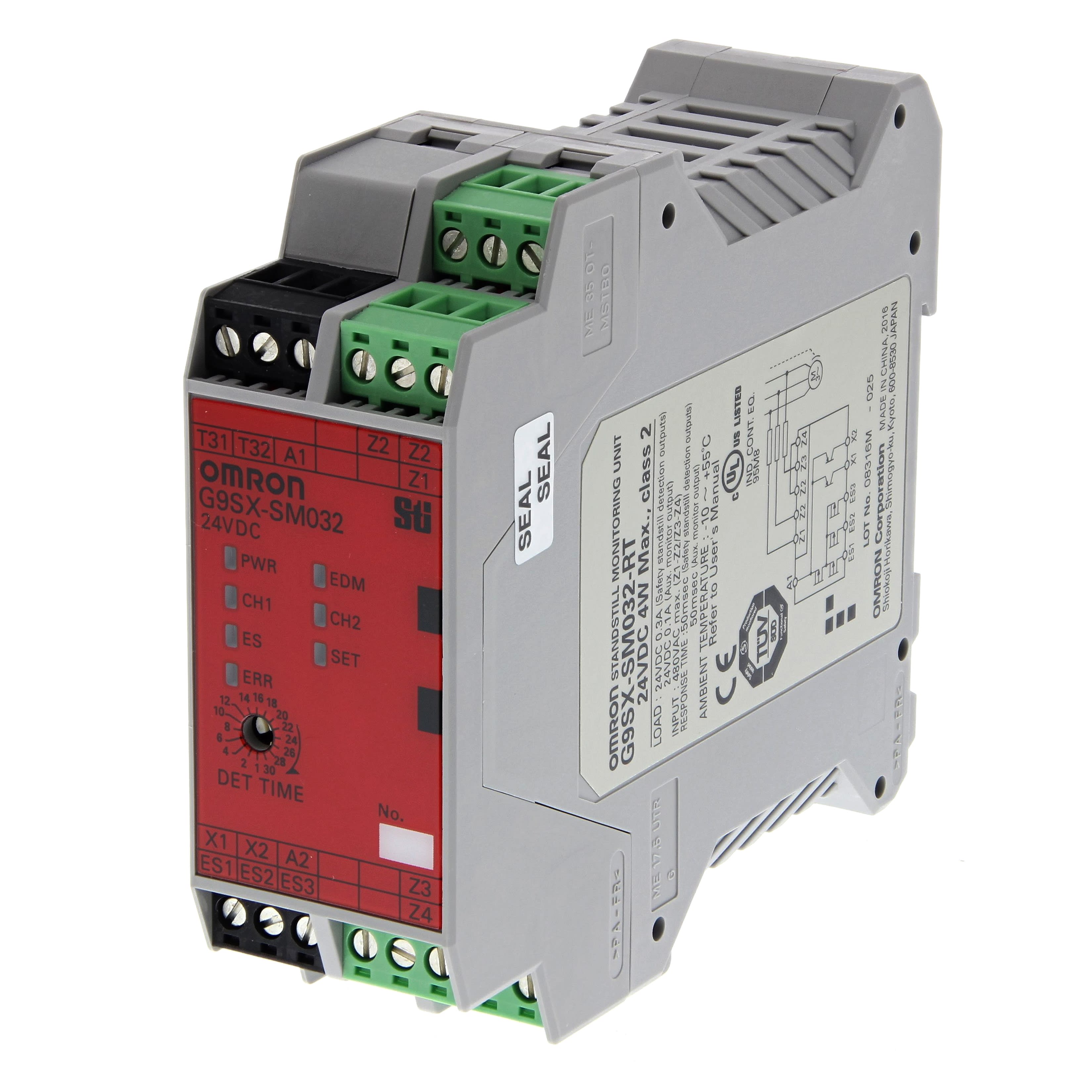 OMRON ELECTRONICS - Modulo albero fermo 2 pnp 4 pnp aux centralina per controllo albero fermo cat 4 uscita pnp di sicurezza e ausiliaria alimentazione 24vcc terminali a vite