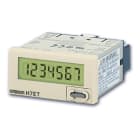 OMRON ELECTRONICS - Contaore digitale H7ET, 48x24, a batteria, LCD 7-cifre, ingressi 24-240 Vc.a./c.c., tempo selez.: 999999,9h/3999g23,9h, grigio.