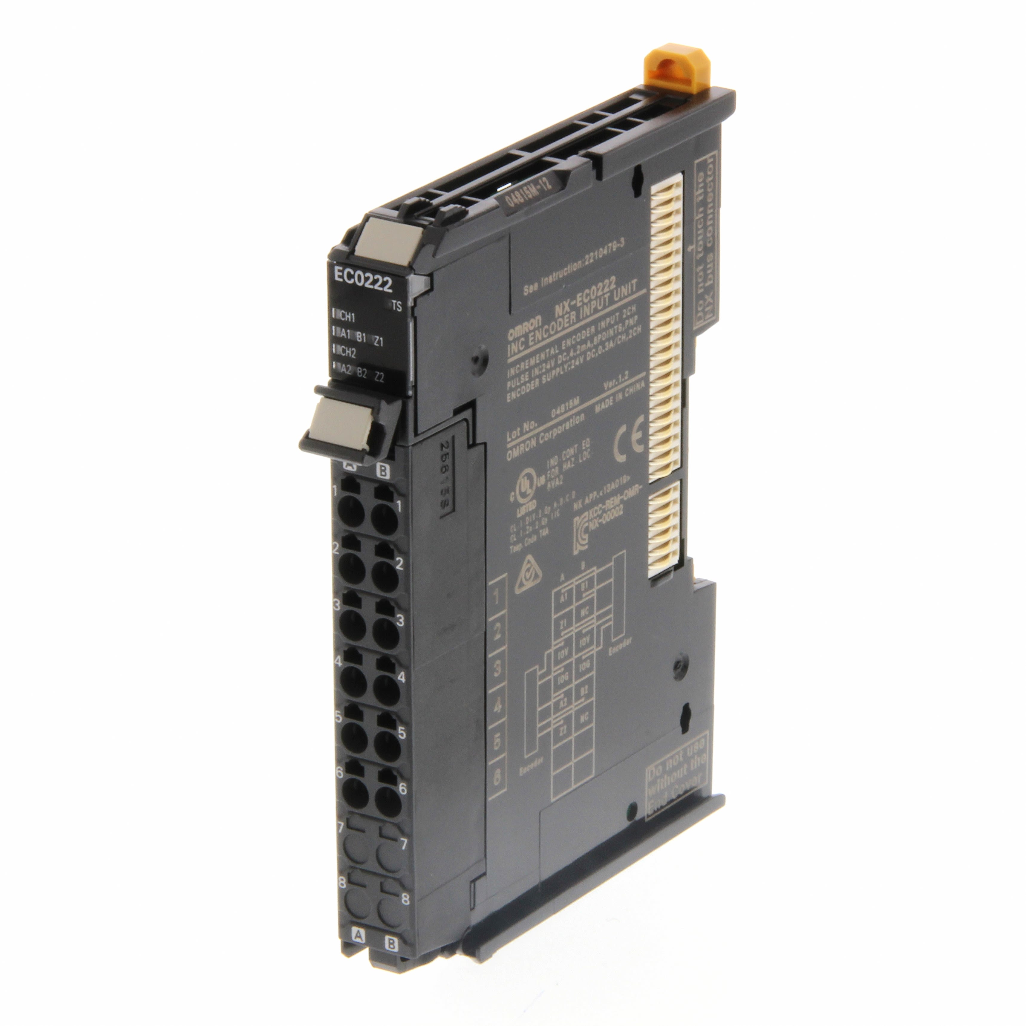 OMRON ELECTRONICS - Modulo I/O serie NX, ingresso encoder incrementale PNP, 2 canali, Push-In Plus.