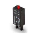 OMRON ELECTRONICS - zoccolo con diodo di protezione contro inversione polarità catodo a1 e led rosso per zoccoli pes 6-24 vcc