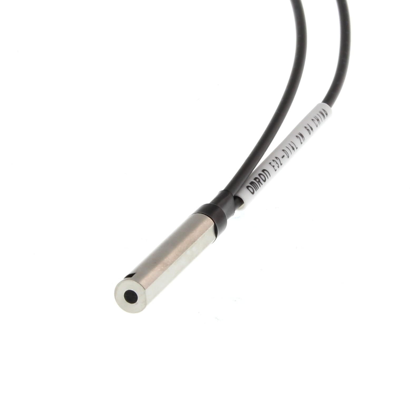 OMRON ELECTRONICS - sensore reflex radiale diametro 6 mm a fibra ottica diffuso vista laterale lunga cavo 2 m richiede amplificatore E3X E32D14L2M-182524