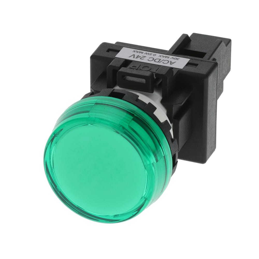 OMRON ELECTRONICS - Pulsanti Ø16 mm. Indicatore M22N bordo piat M22NBCTGAGC