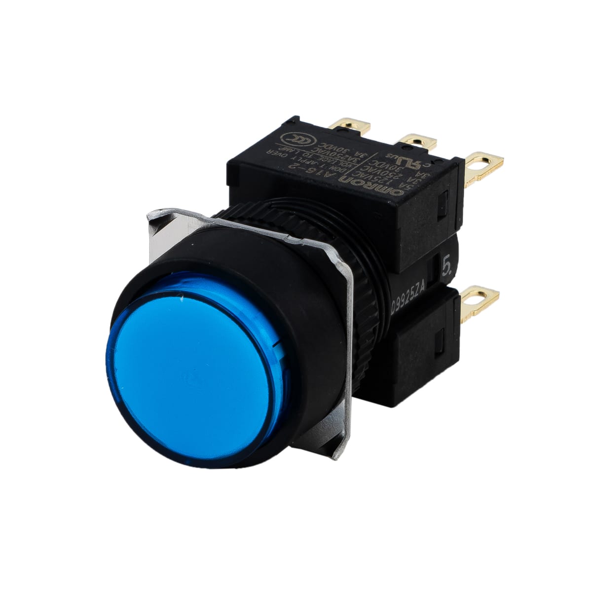 OMRON ELECTRONICS - Pulsante completo, dia. 16 mm, LED luminoso A165LTAM24D2