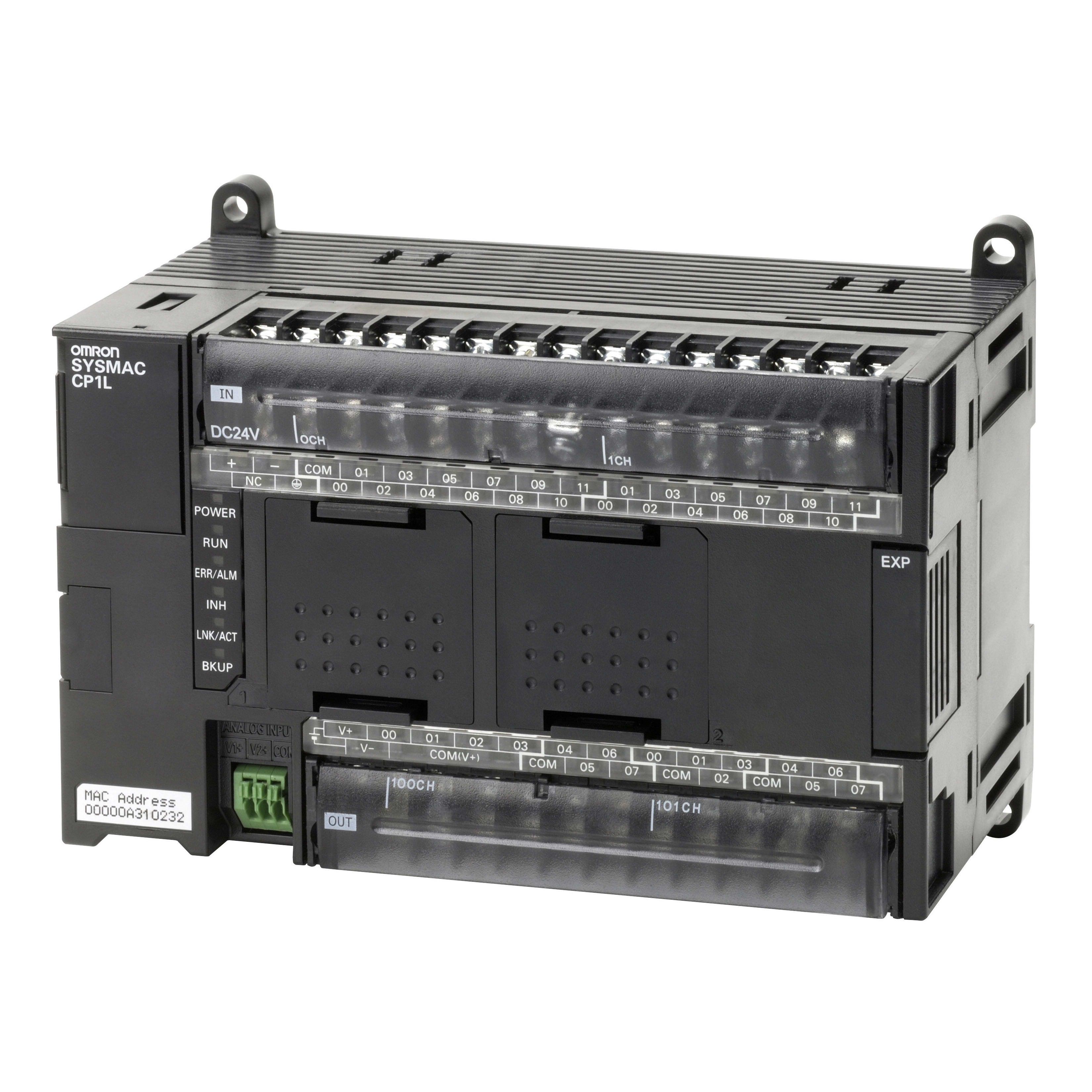 OMRON ELECTRONICS - PLC CP1L 24DI, 16DO relè, 24Vcc, 2AI, Eth CP1LEM40DRD