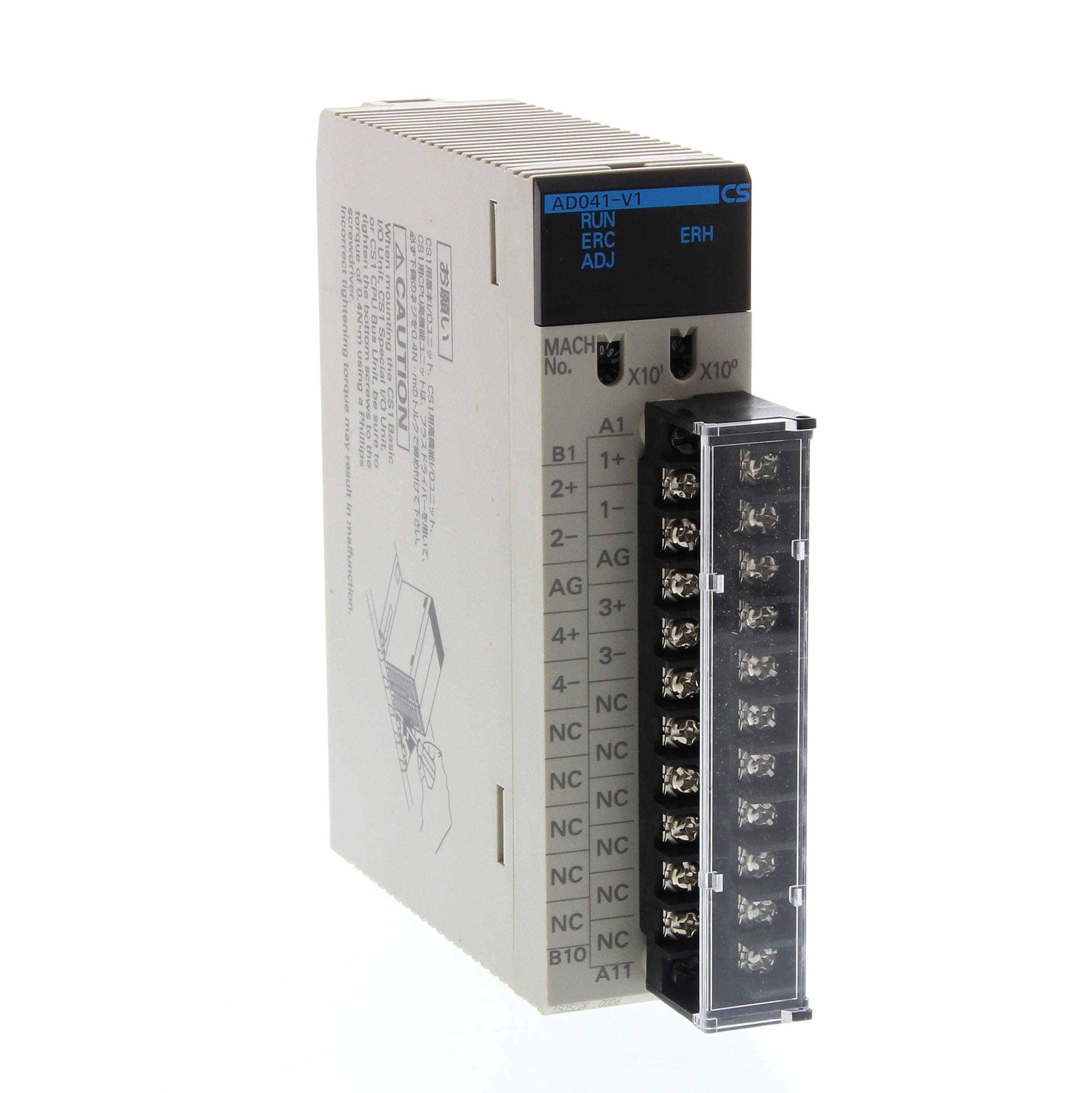 OMRON ELECTRONICS - plc modulo 4ai risoluzione 8000 punti, moduli analogici a 4 ingressi 1-5v, 0-5v, 0-10v, ±10v, 4-20ma a morsettiera.