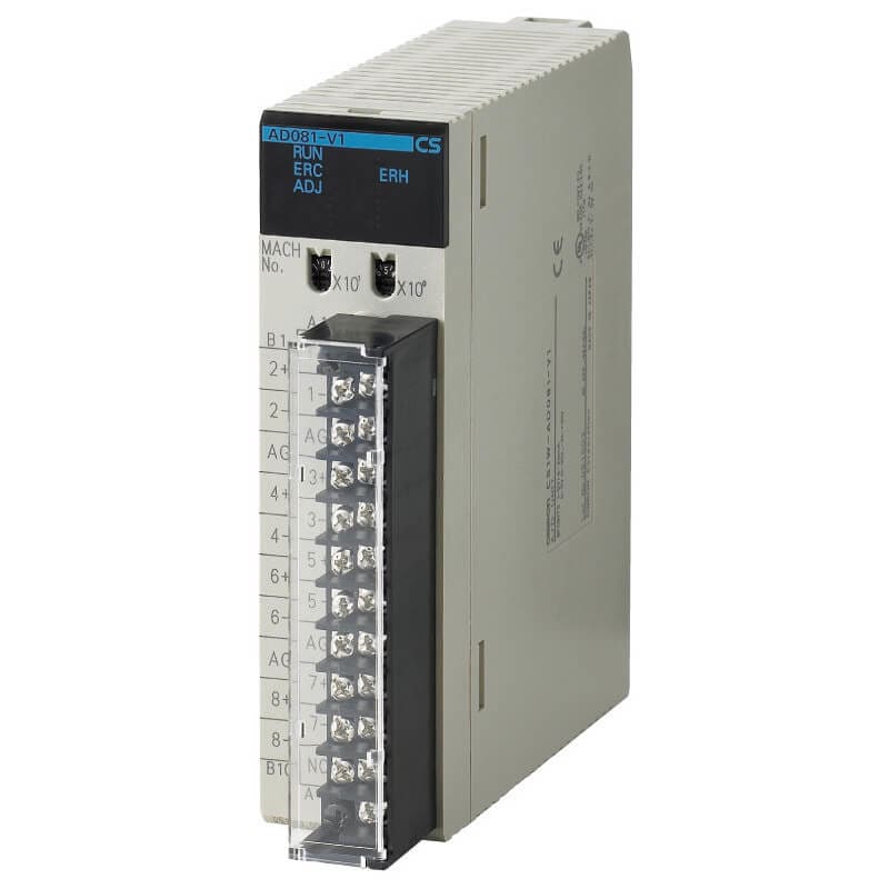 OMRON ELECTRONICS - plc modulo 8 ingressi analogici risoluzione 8000 punti 1-5v 0-5v 0-10v ±10v 4-20ma a morsettiera CS1WAD081V1-1356