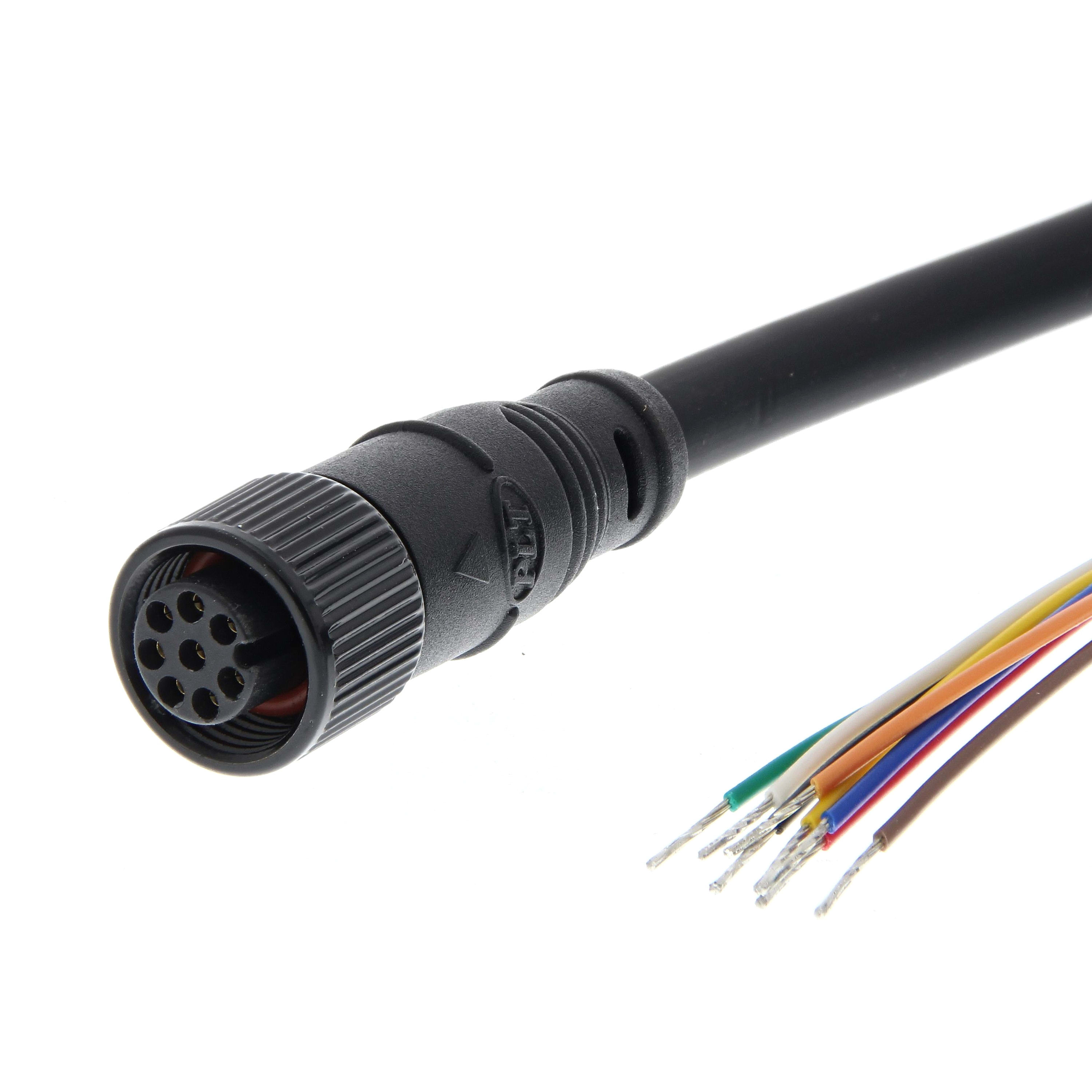 OMRON ELECTRONICS - Finecorsa elettromagnetico con cavo 8 pin e connettore M12, lunghezza 10 metri.