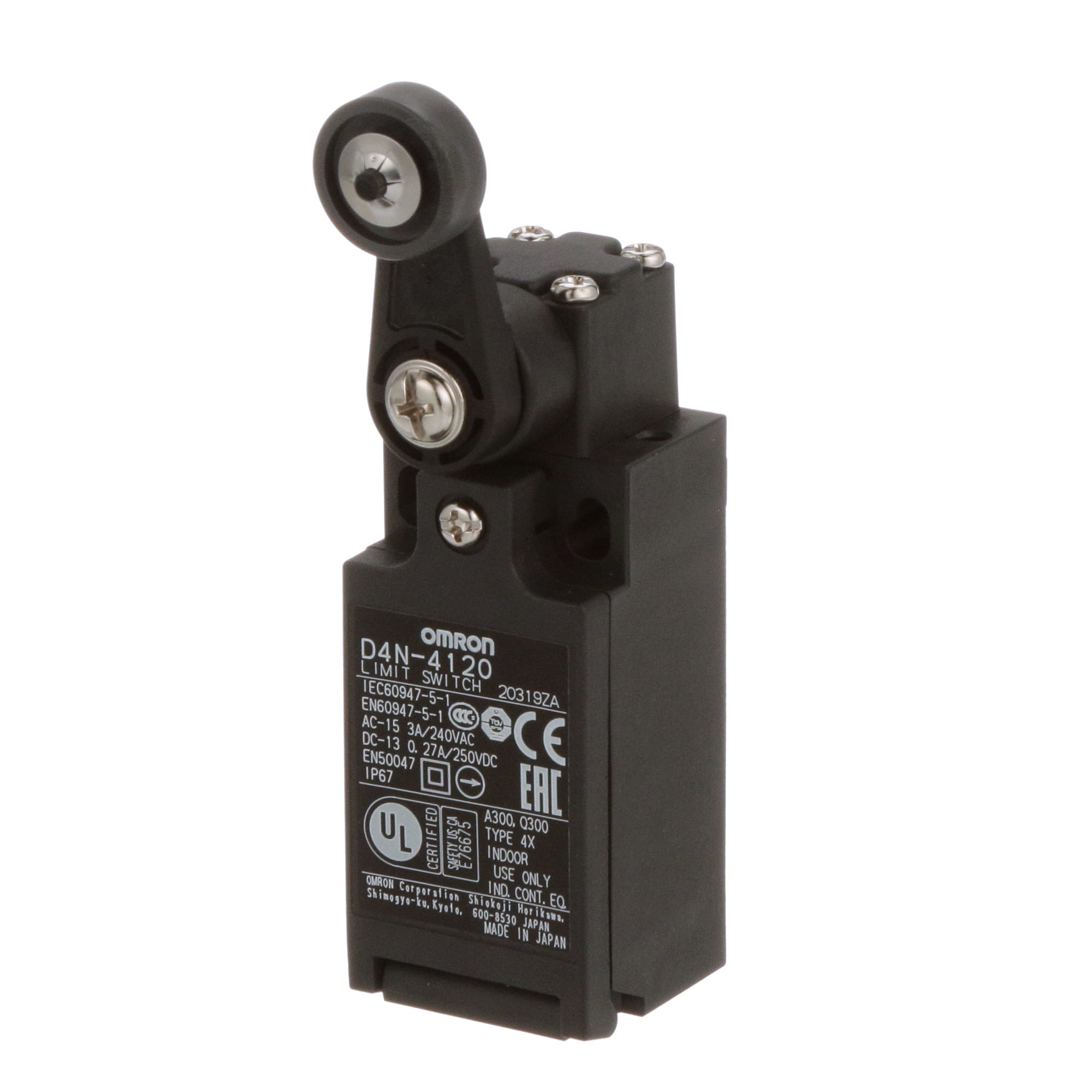 OMRON ELECTRONICS - Finecorsa meccanico passacavo M20 1NO+1NC scatto rapido leva e rotella in plastica IP67
