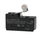 OMRON ELECTRONICS - finecorsa micro dz-10gw22-1b 2 contatti in scambio 10 a/250 vc.a. azionamento leva corta e rotella fs 430 g terminale una vite DZ10GW221B-13356
