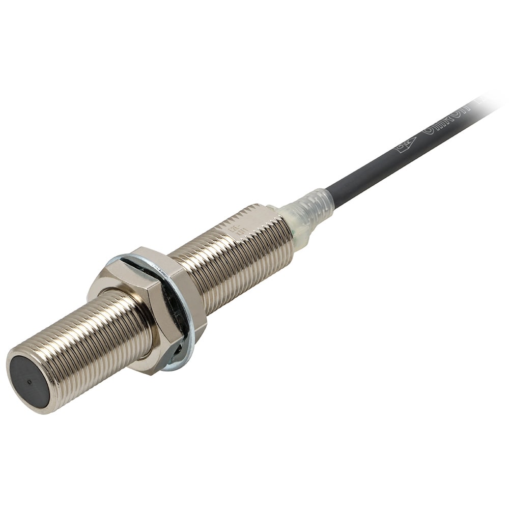 OMRON ELECTRONICS - Sensore di prossimità induttivo M12 schermato 3 mm AC/DC 2 fili NA cavo 2 m. E2EX3T12M