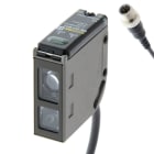 OMRON ELECTRONICS - Sensore fotoelettrico miniatura cc metallo reflex soppressione sfondo 50cm npn/pnp impulso luce/buio connessione volante m12. E3SCL2M1J03M