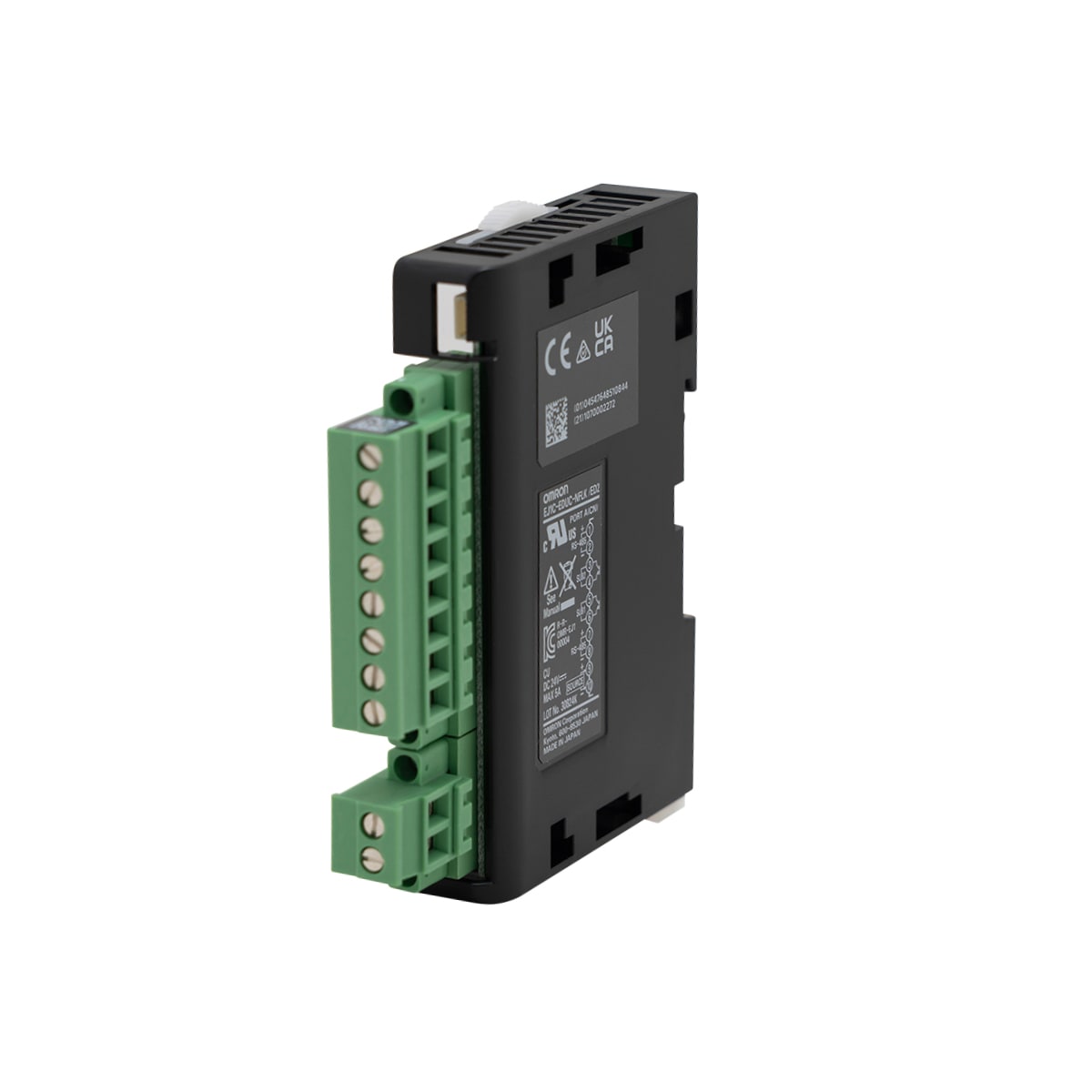 OMRON ELECTRONICS - Termoregola terminatore per EJ1, modulo end unit con terminali a vite rimuovibile, 2 uscite a transistor, alimentazione 24Vcc.