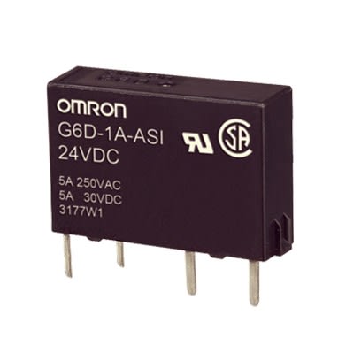 OMRON ELECTRONICS - rele g6d1aasidc24byomb miniatura sottile 1 contatto na 5 a 250 vca sigillato G6D1AASID-177137