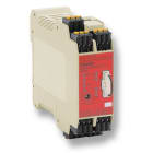 OMRON ELECTRONICS - Modulo di sicurezza 24Vdc, 1 o 2 canali, 3 uscite PNP istantanee, 2 ritardate max 15s, MOSFET, 2 uscite PNP ausiliarie, terminali a molla.