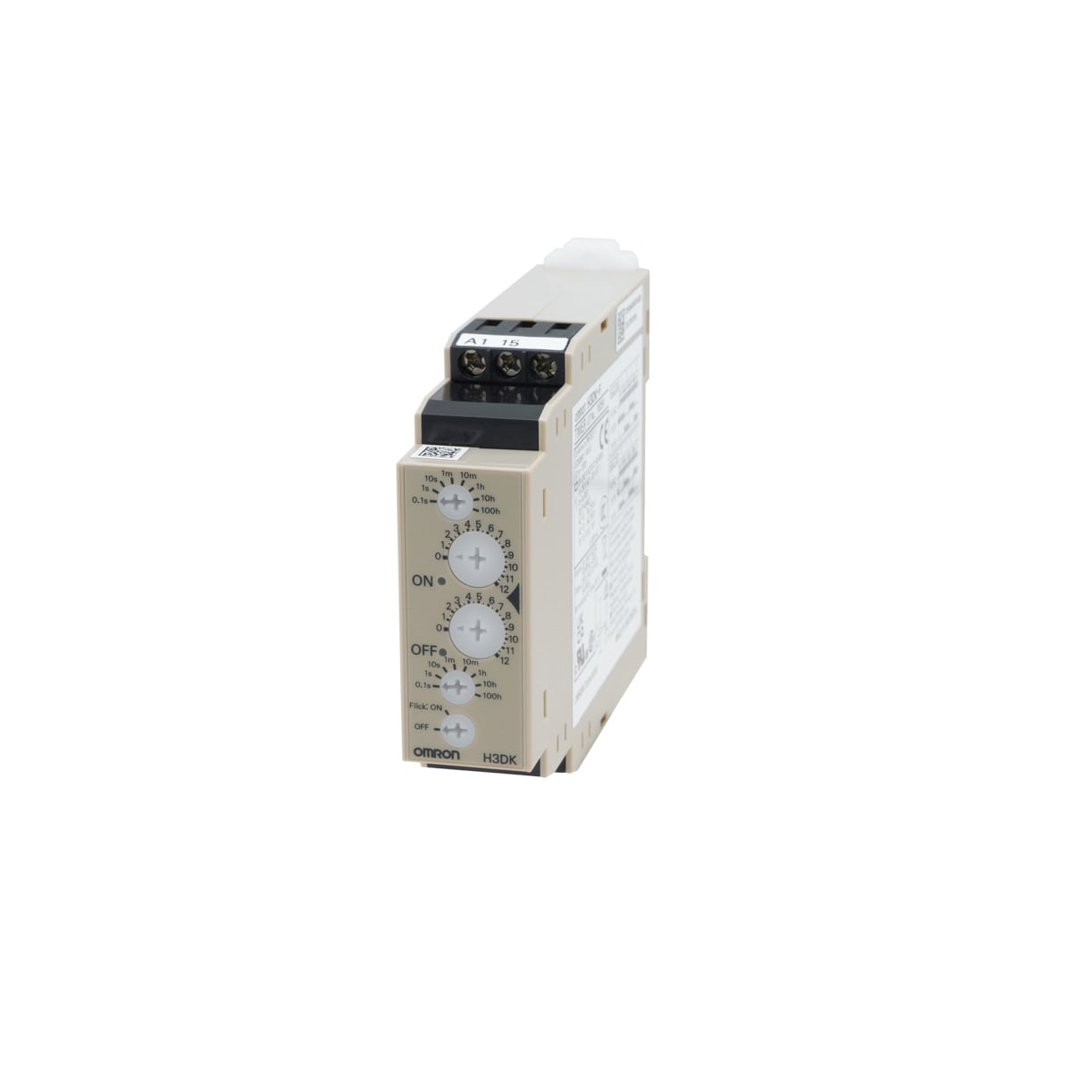 OMRON ELECTRONICS - Timer H3DK-F, 22,5mm, pau-lav, 1xSPDT, DIN