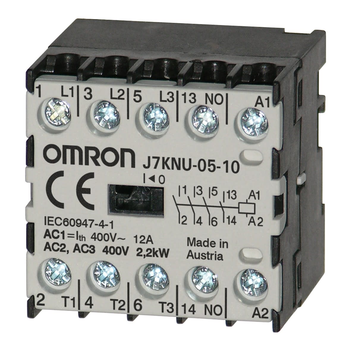 OMRON ELECTRONICS - Contattori di potenza. Contattore micro, 3 J7KNU051024