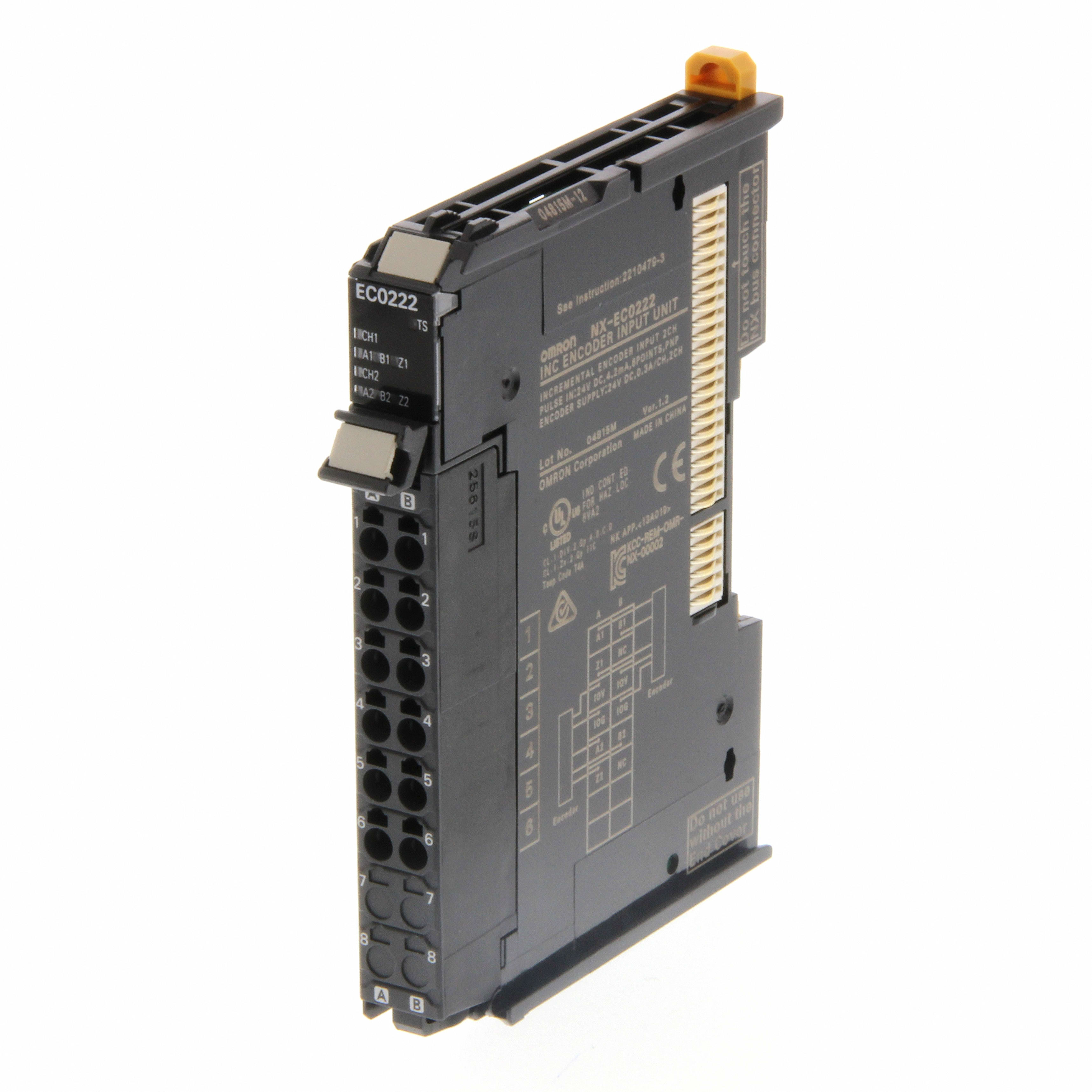 OMRON ELECTRONICS - Modulo I/O serie NX, ingresso encoder incrementale PNP, 2 canali, Push-In Plus.