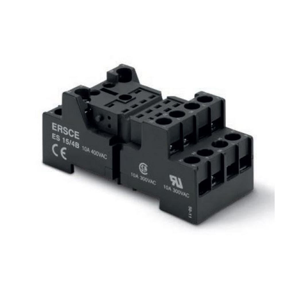 OMRON ELECTRONICS - Zoccolo din terminali a vite my, montaggio din o frontequadro per relè my4. PES154B