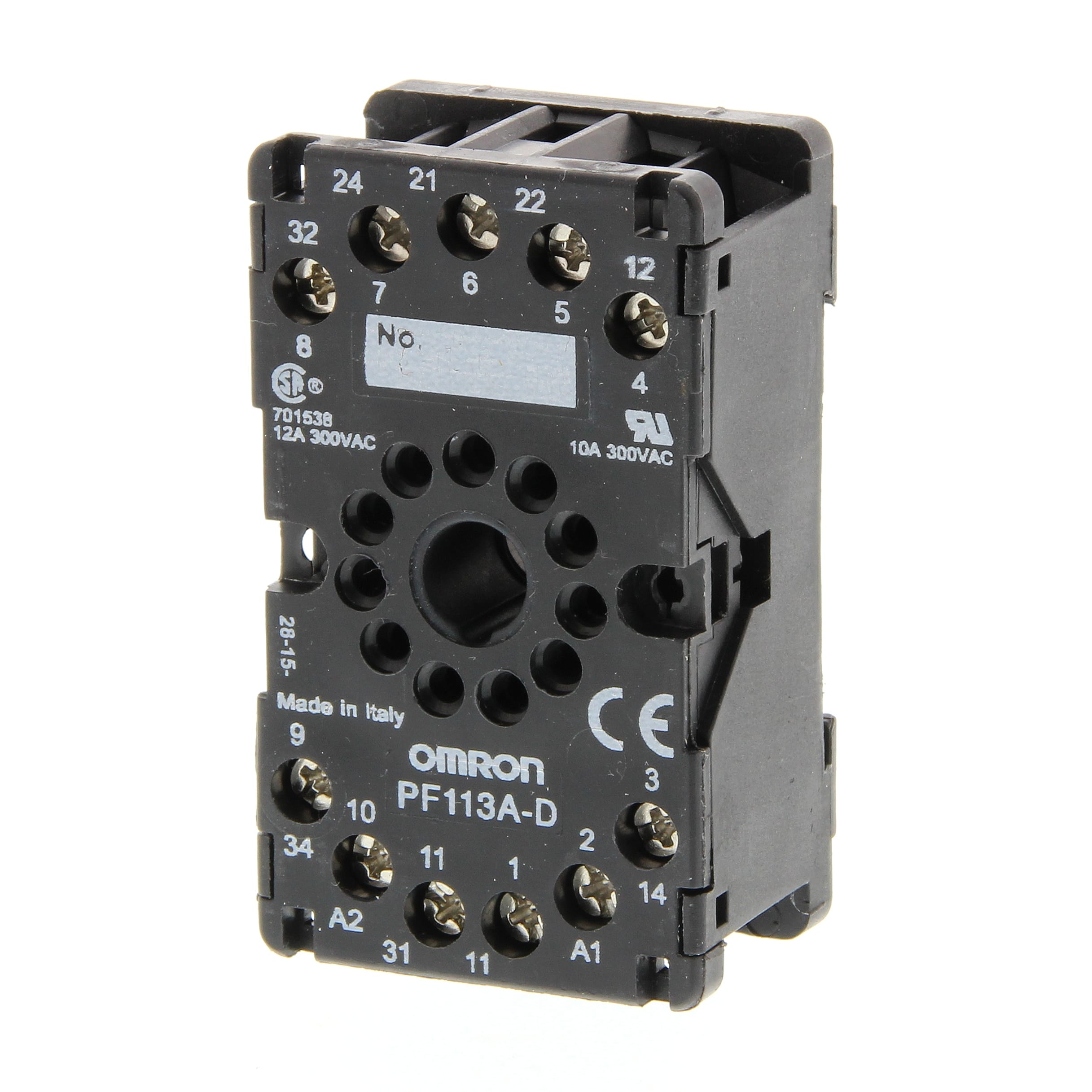 OMRON ELECTRONICS - zoccolo-UndecalFrontequaDINTermViteDIN46199