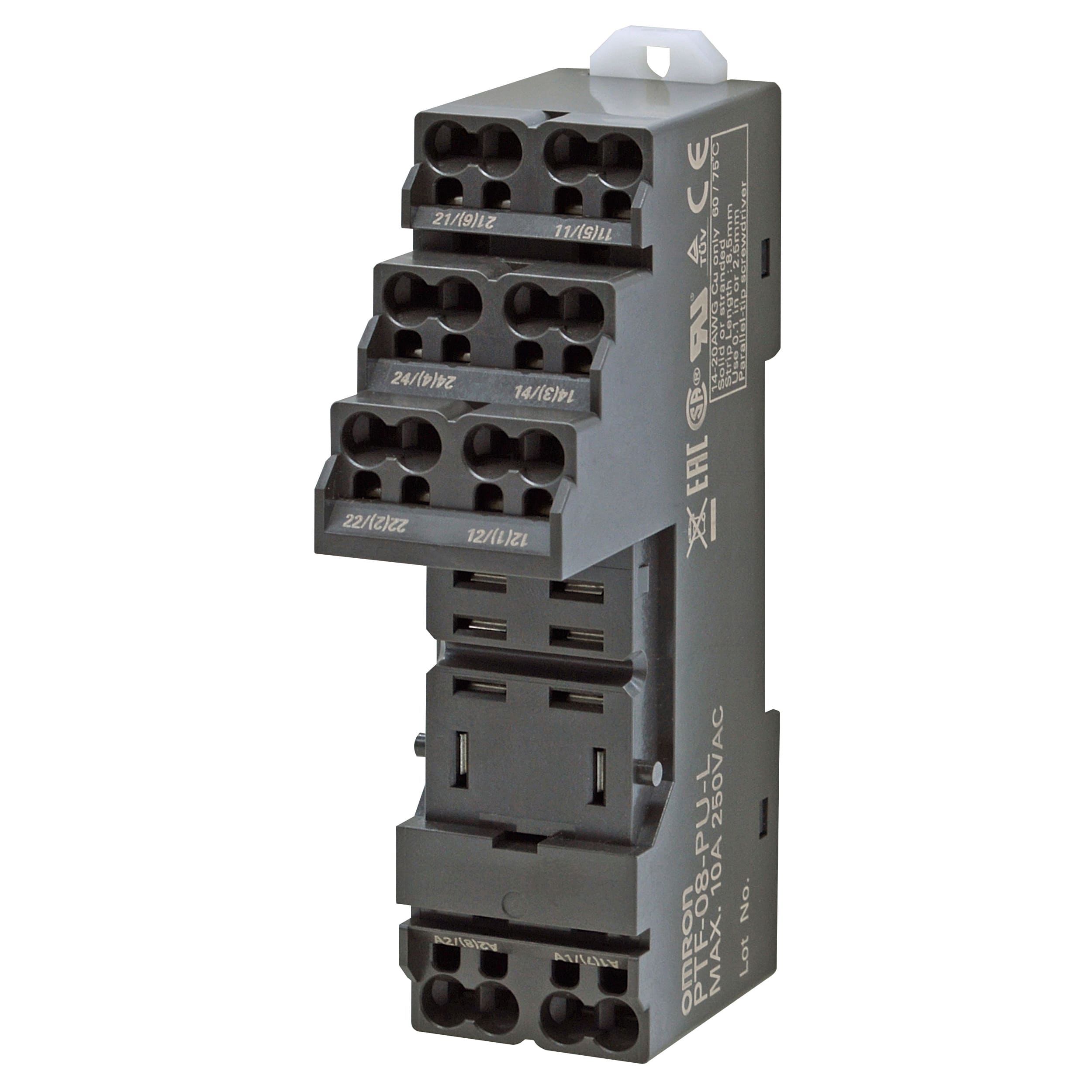 OMRON ELECTRONICS - zoccolo-DIN o Frontequad TerminaliVite LY2
