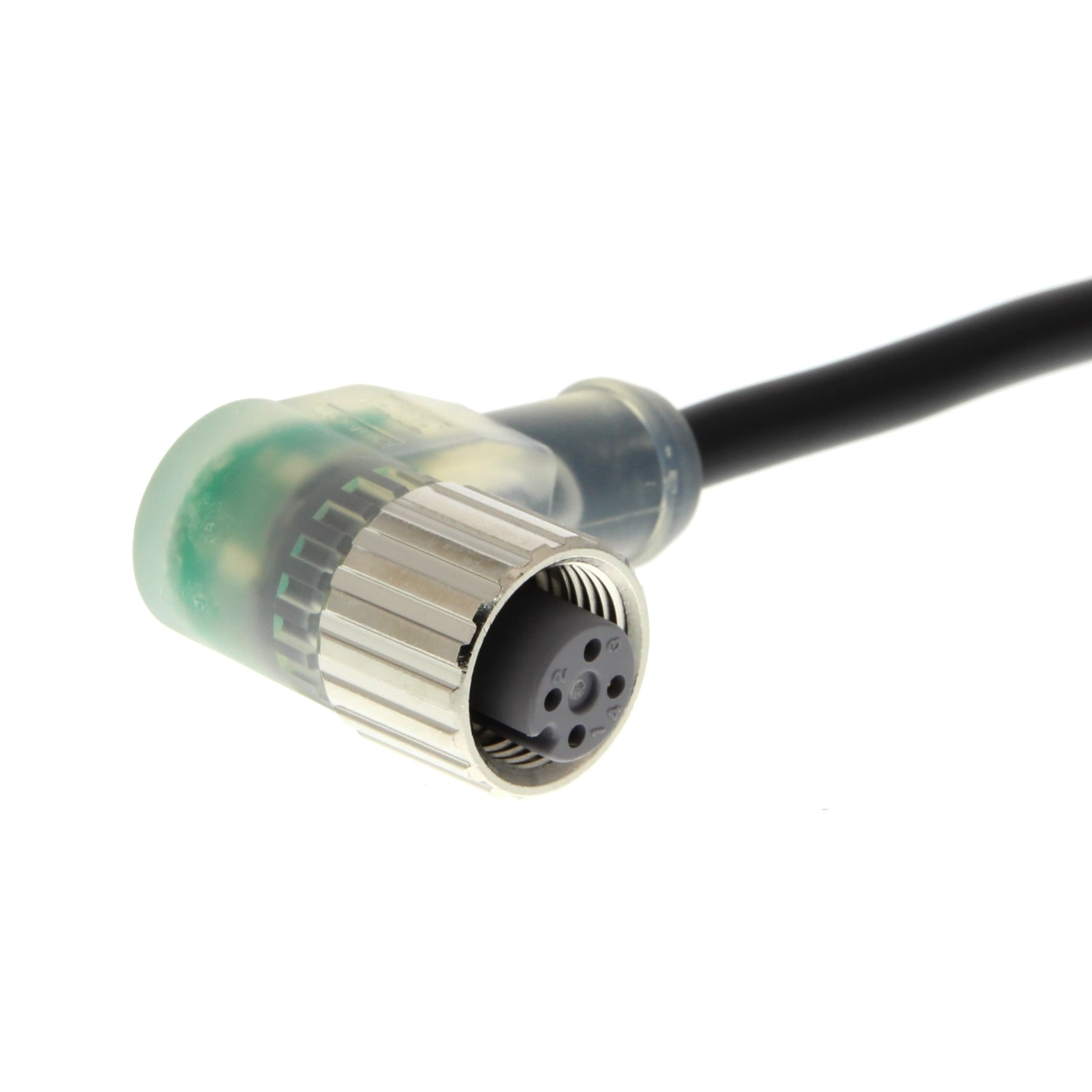 OMRON ELECTRONICS - proximity-conn.femm M12 ang.4fili PUR5mled
