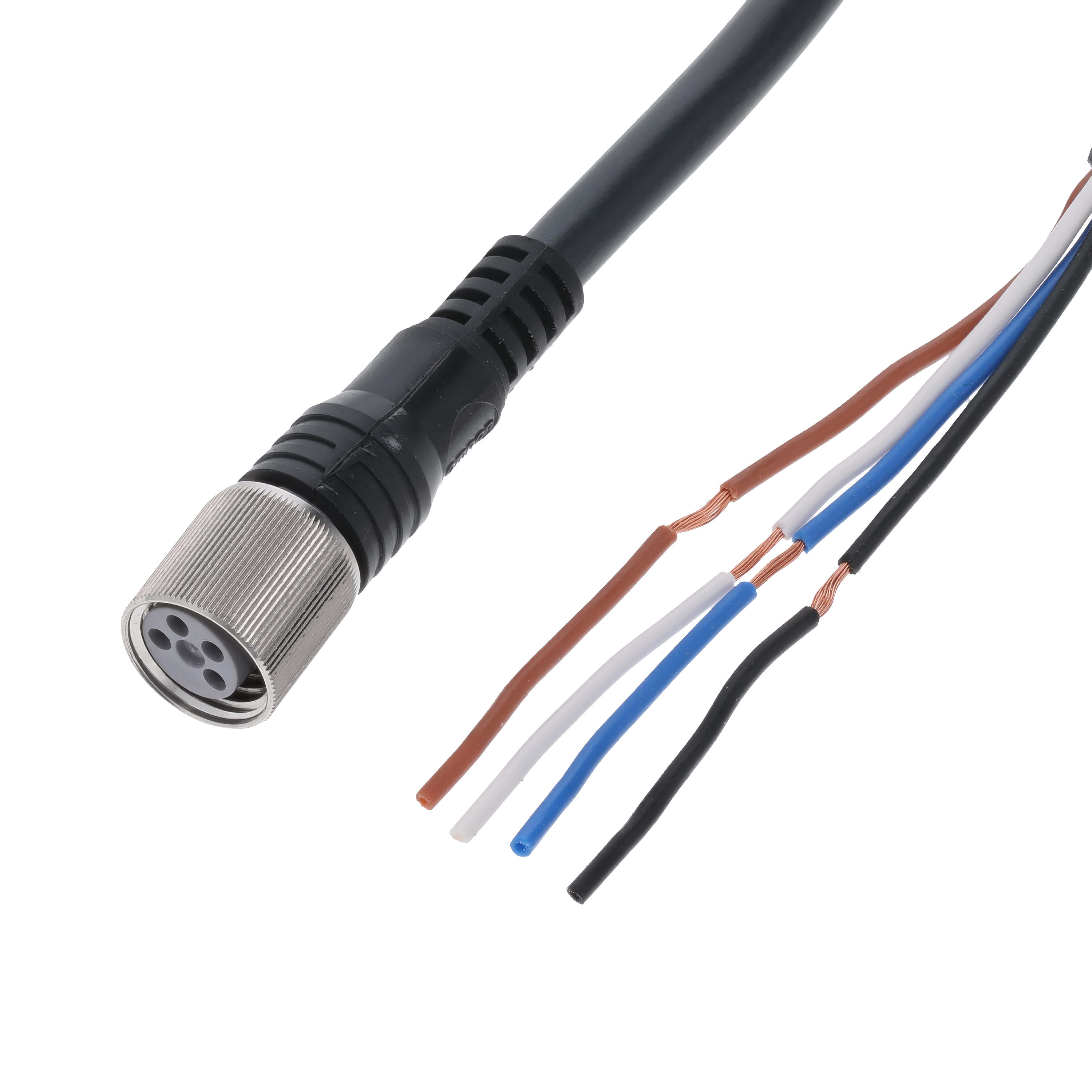 OMRON ELECTRONICS - connettore m8 acciaio dritto 4 poli 5 metri