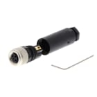 OMRON ELECTRONICS - connettore femmina m8 dritto 3 fili pvc 2m assiale 3 terminali da assemblare Y92EM08PVC3SCONF