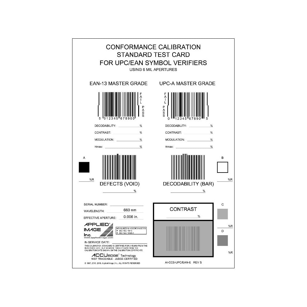 OMRON ELECTRONICS - CONFORMANCE CALIBRATION STANDARD TEST CA