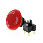 OMRON ELECTRONICS - Puls.16,A165E,Emergenza40mm,2NC,nonLuminoso