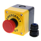 OMRON ELECTRONICS - Puls.22,A22E,Emergenza40mm,2NC1NO,e.scatola