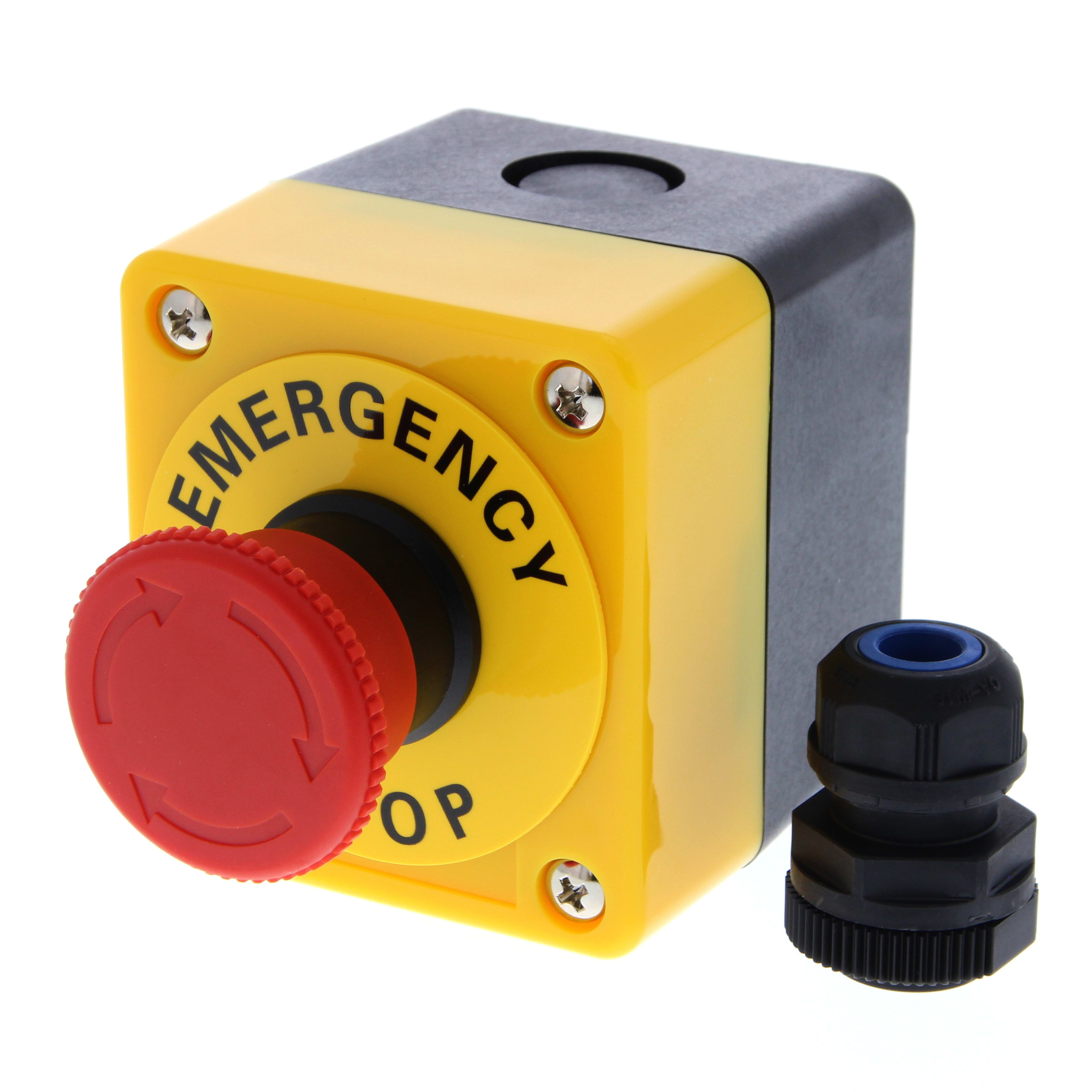 OMRON ELECTRONICS - Puls.22,A22E,Emergenza40mm,2NC1NO,e.scatola