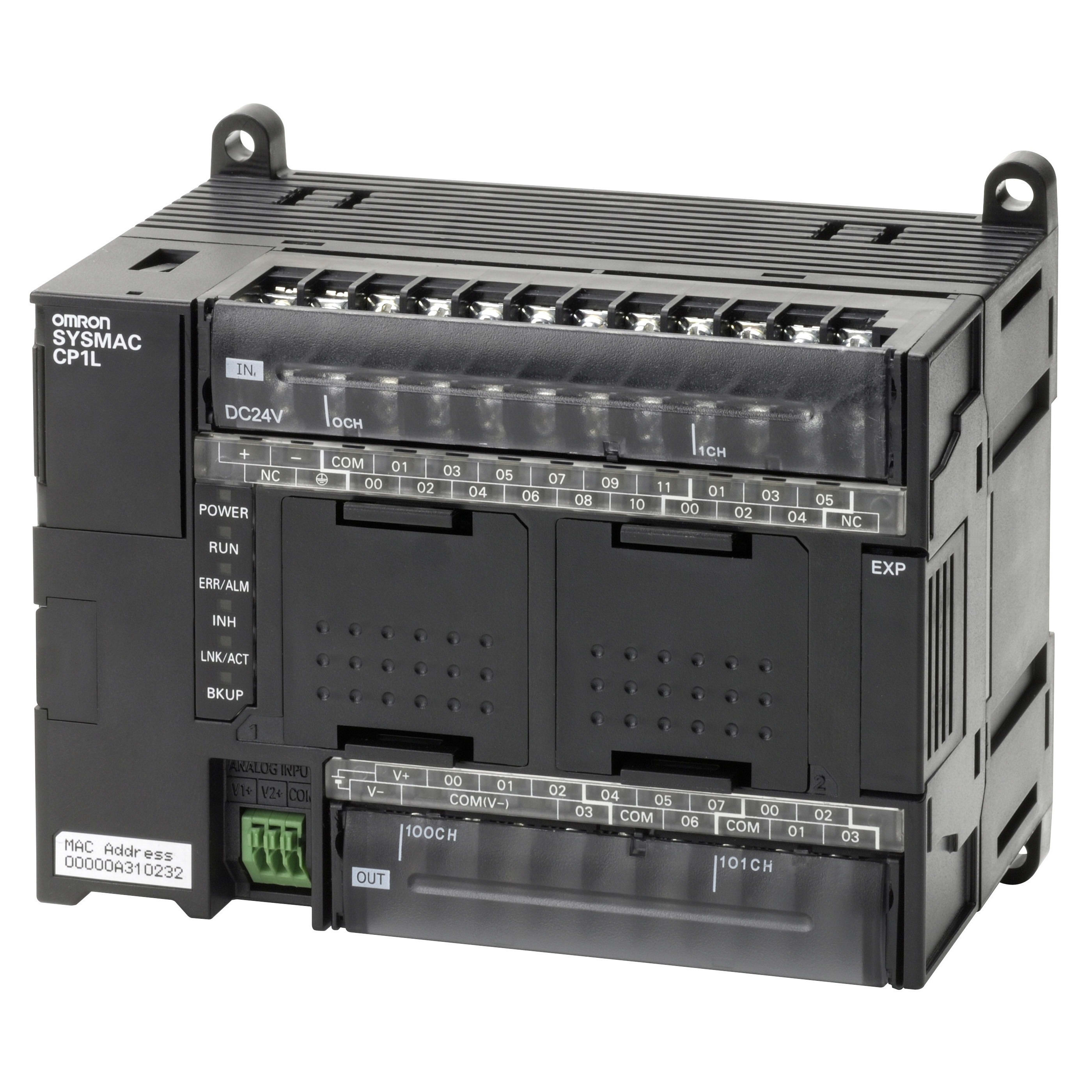 OMRON ELECTRONICS - PLC CP1L, 18DI, 12DO, PNP, 24Vcc, 2AI, Eth