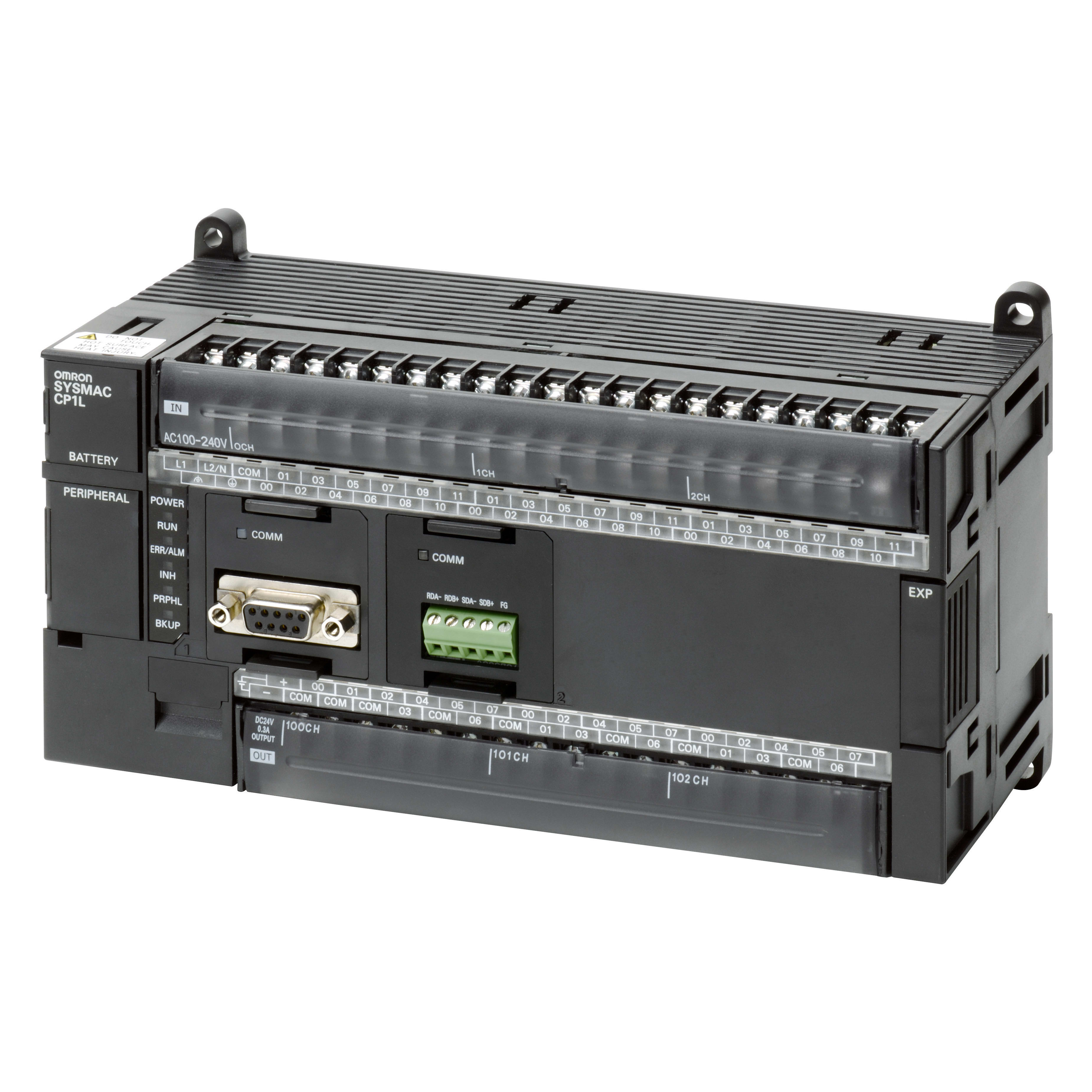 OMRON ELECTRONICS - plc 36 ingressi 24v e 24 uscite a transistor pnp, alimentazione 24v, cpu cp1l