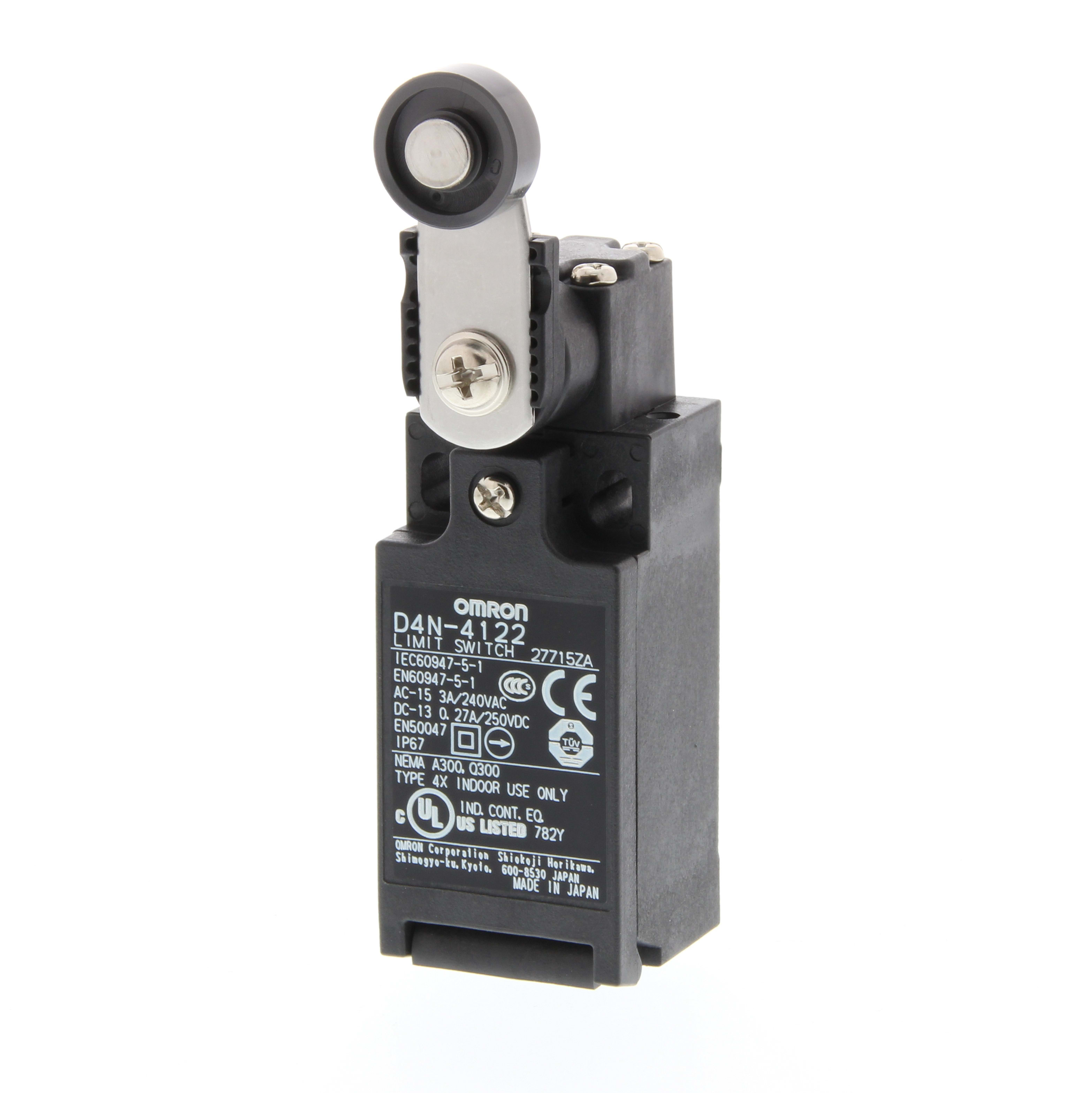 OMRON ELECTRONICS - Finecorsa meccanico passacavo M20 1NO+1NC scatto rapido leva metallo rotella plastica IP67