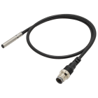 OMRON ELECTRONICS - Sensore di prossimità induttivo mini E2EC04, diametro 4 mm, schermato, distanza 1.2 mm, PNP NA, cavo 0.3m con connettore M8.
