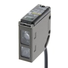 OMRON ELECTRONICS - Sensore E3SC BGS 0.2m PNP/NPN cavo 2m fotoelettrico E3SCL12 miniatura metallo soppressione sfondo 20cm uscite NPN/PNP impulso-luce/buio cavo 2m