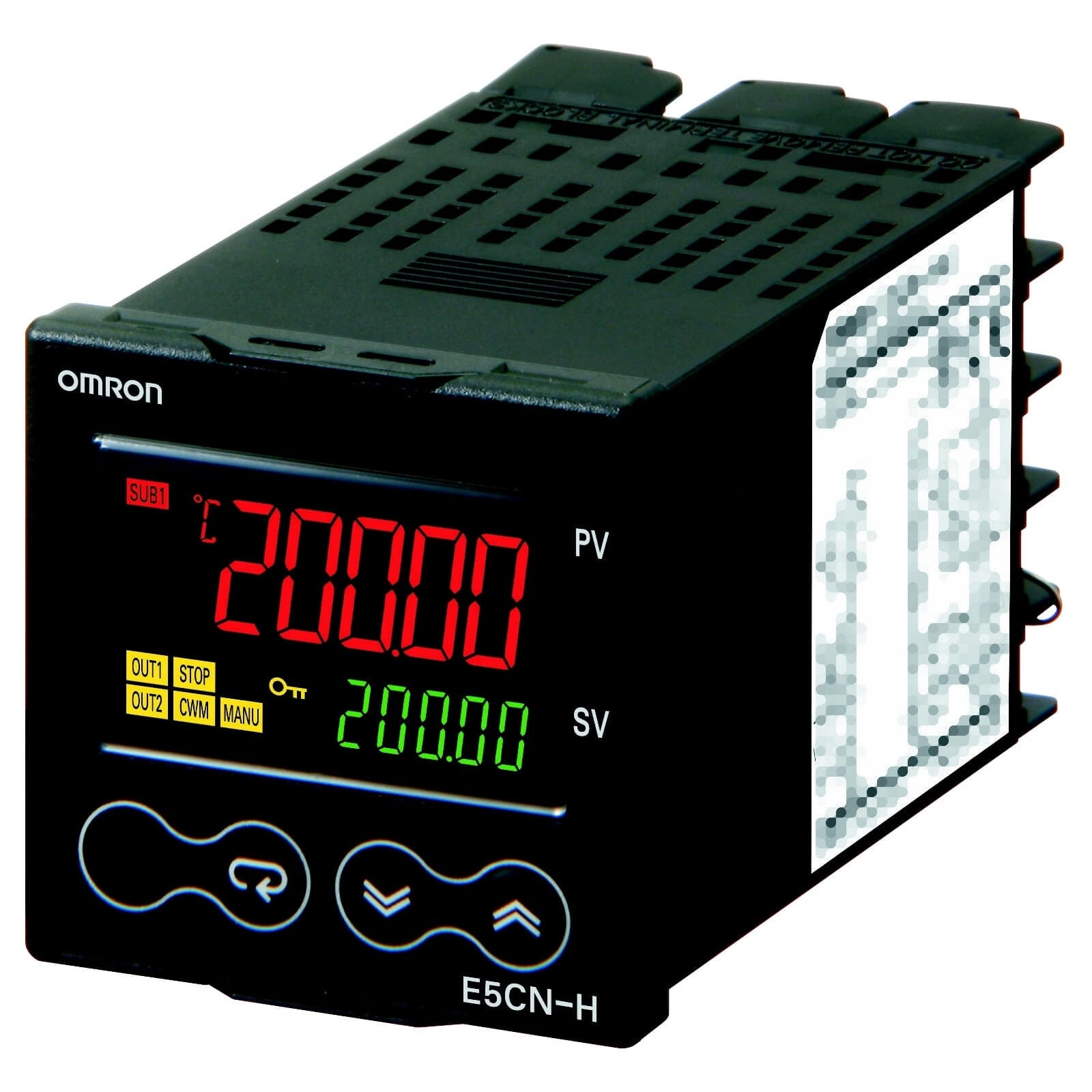 OMRON ELECTRONICS - termoregola- 48x48mm. 2 display 5 cifre. mu