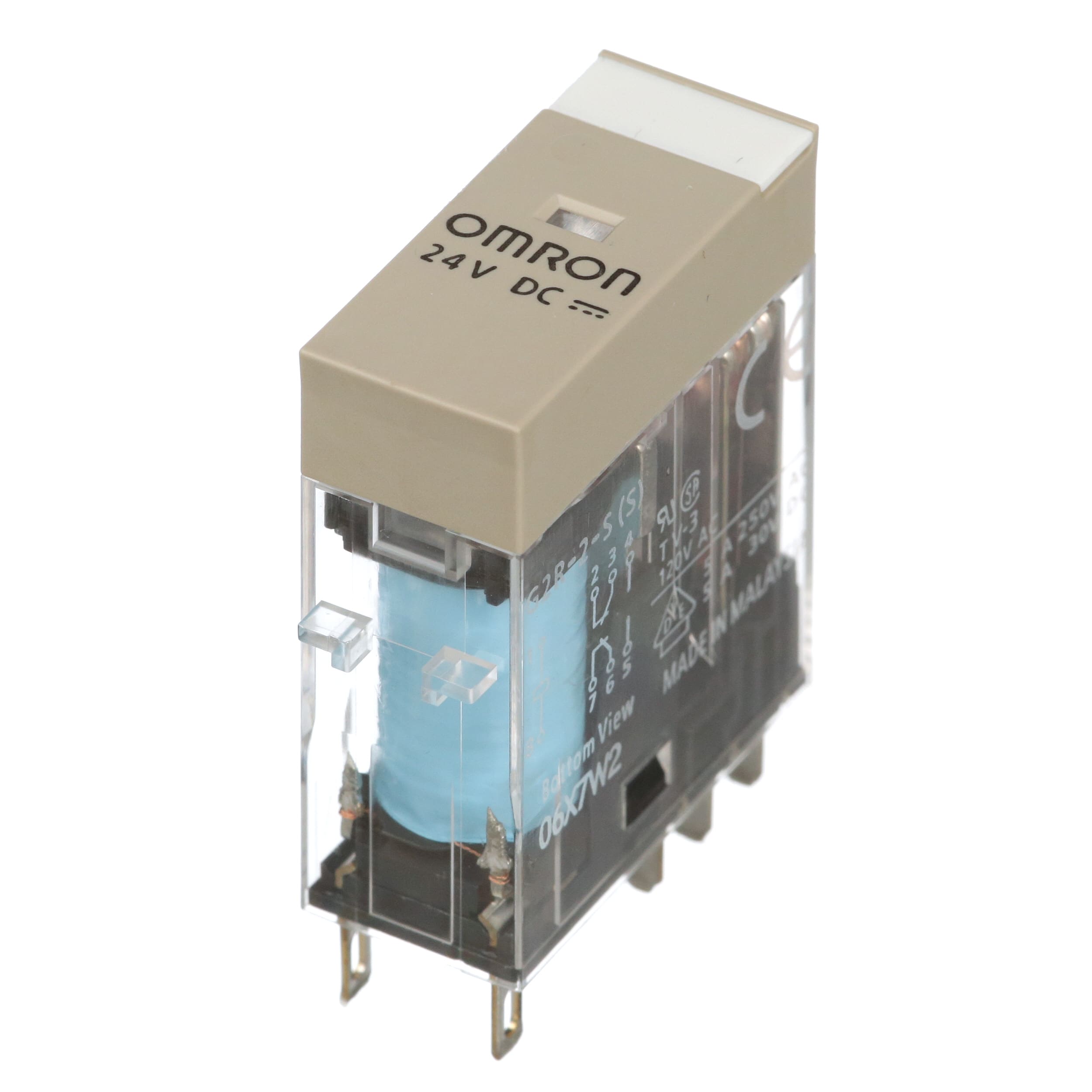 OMRON ELECTRONICS - rele verticale 2 contatti in scambio 5 a 250 v ca terminali a innesto