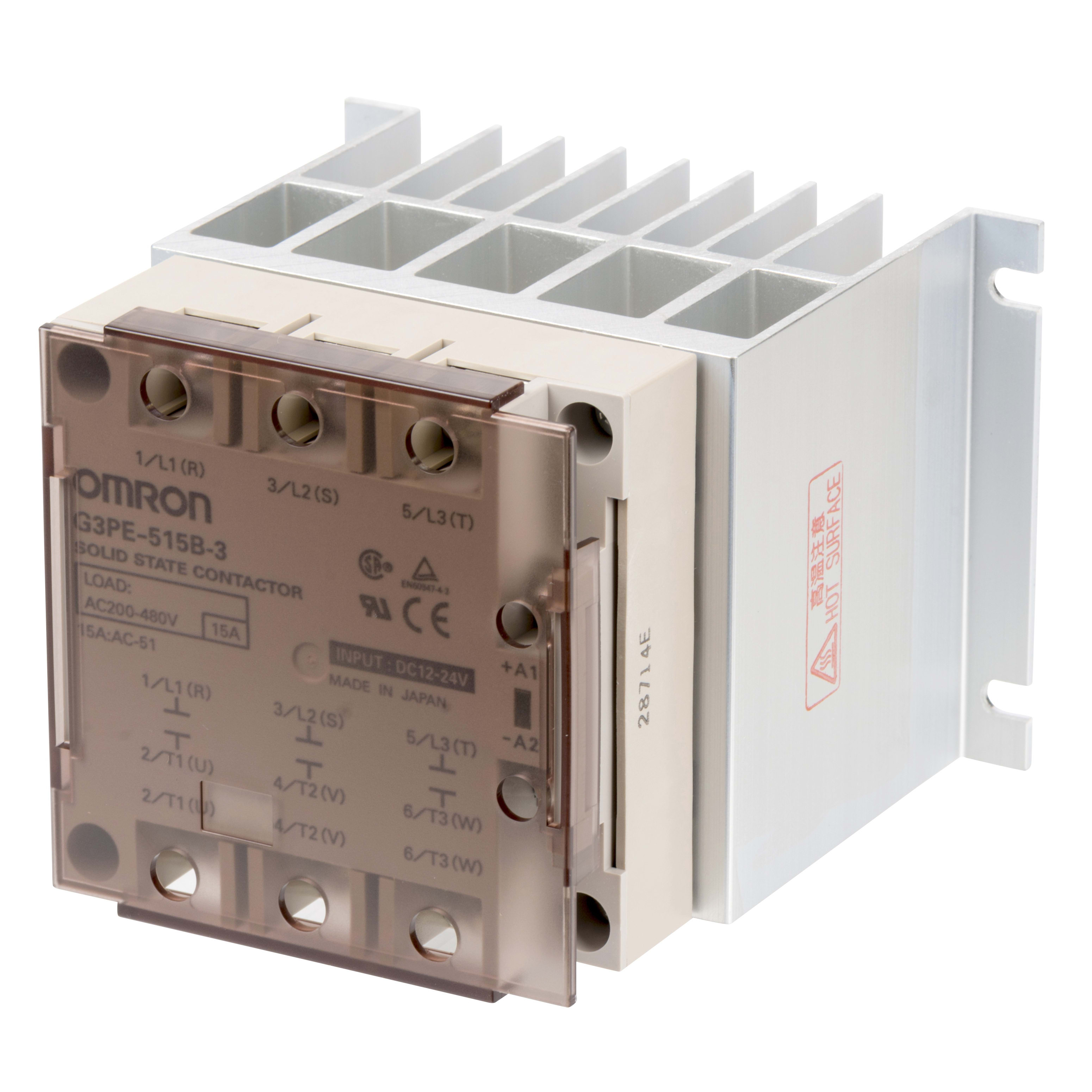 OMRON ELECTRONICS - relè statici trifase 15A 200-480V c.a. con carico trifase 15A 200-480V c.a.