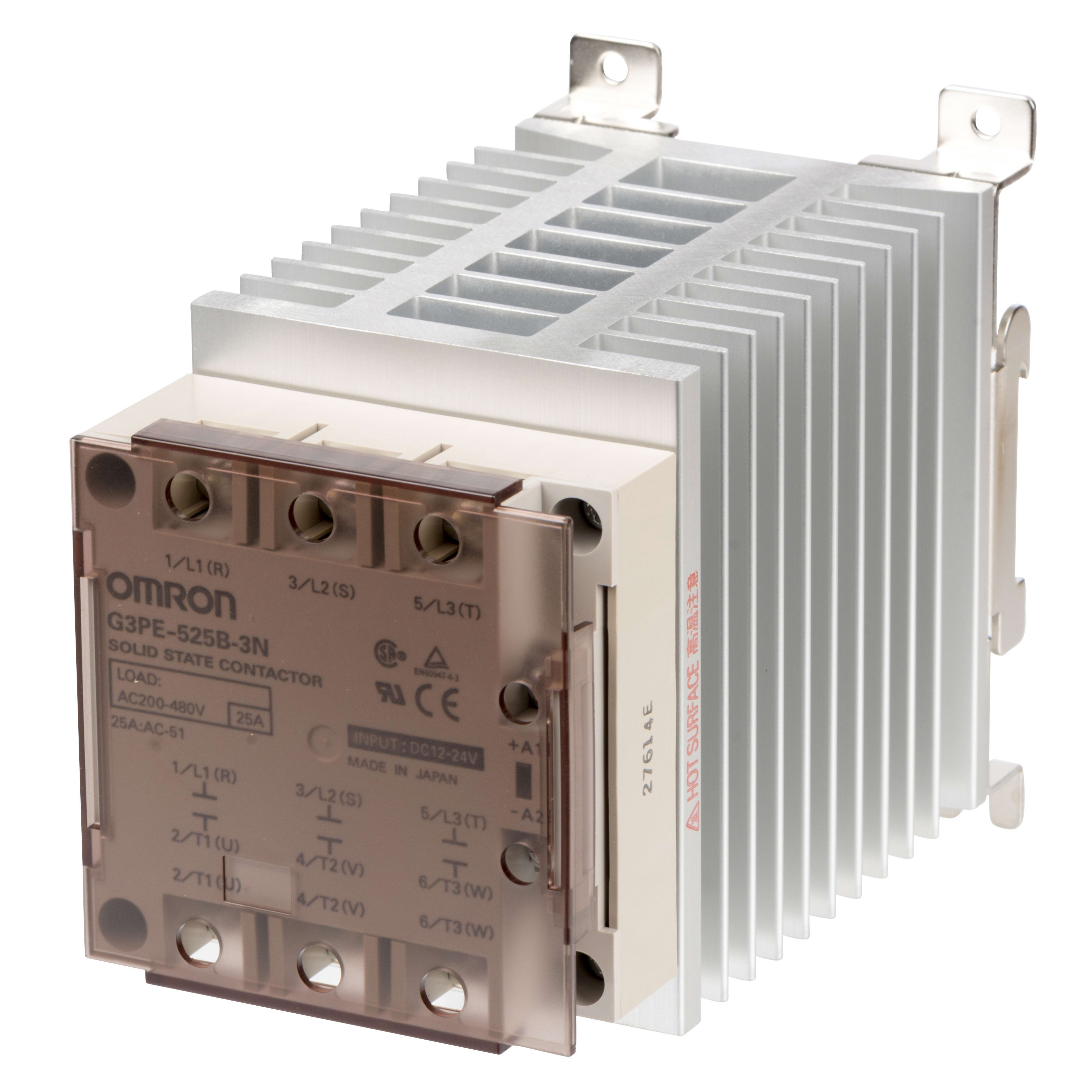 OMRON ELECTRONICS - SSR trifase G3PE, carico: 25A/200...480Vca