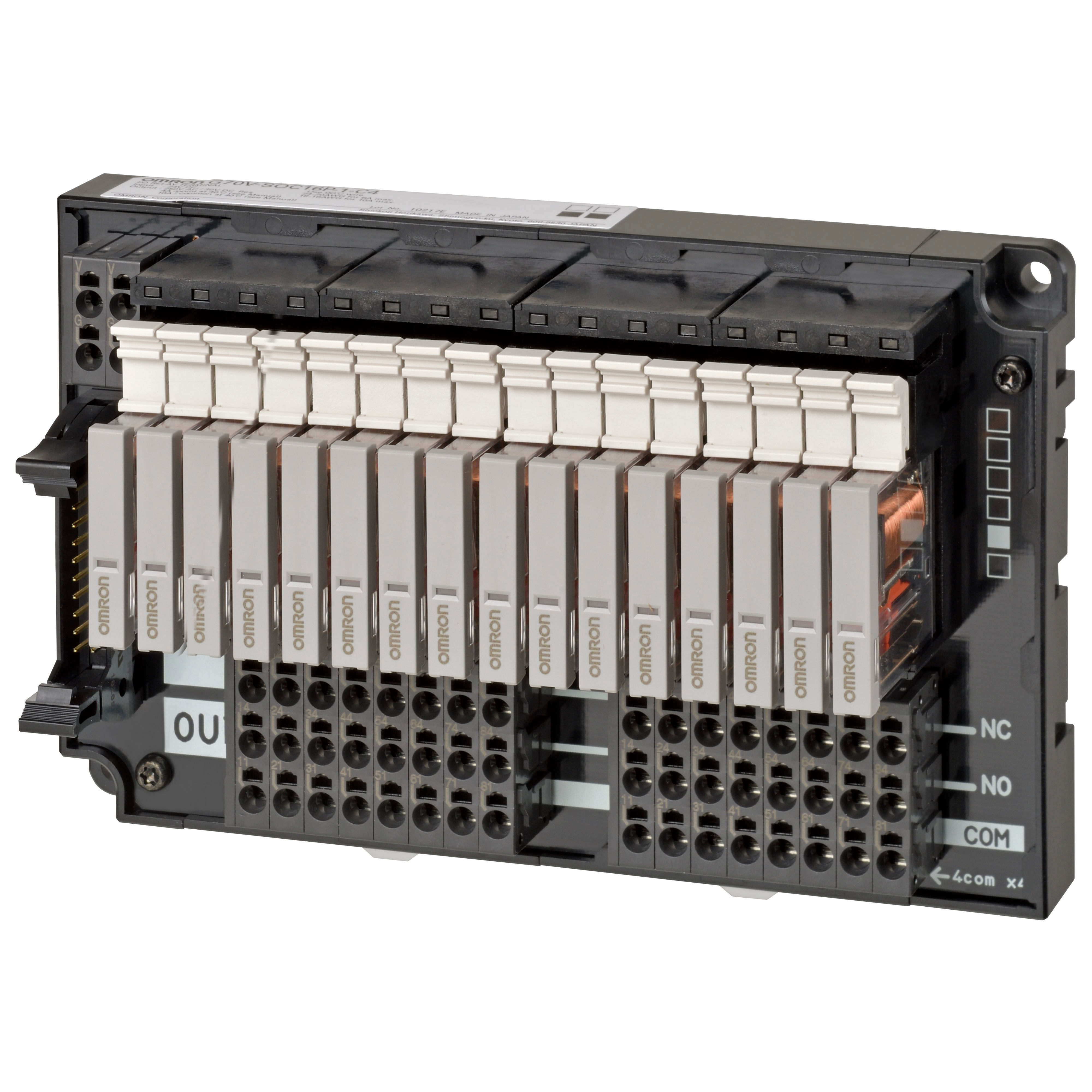OMRON ELECTRONICS - Morsetto a relè. uscita PLC. 16 canali. col