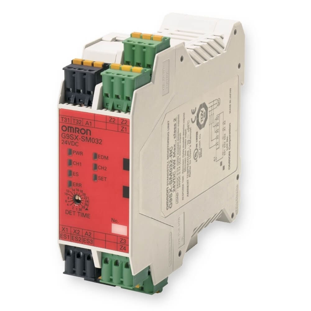 OMRON ELECTRONICS - Modulo albero fermo 2 pnp 4 pnp aux centralina per controllo albero fermo cat 4 uscita pnp di sicurezza e ausiliaria alimentazione 24vcc terminali a molla