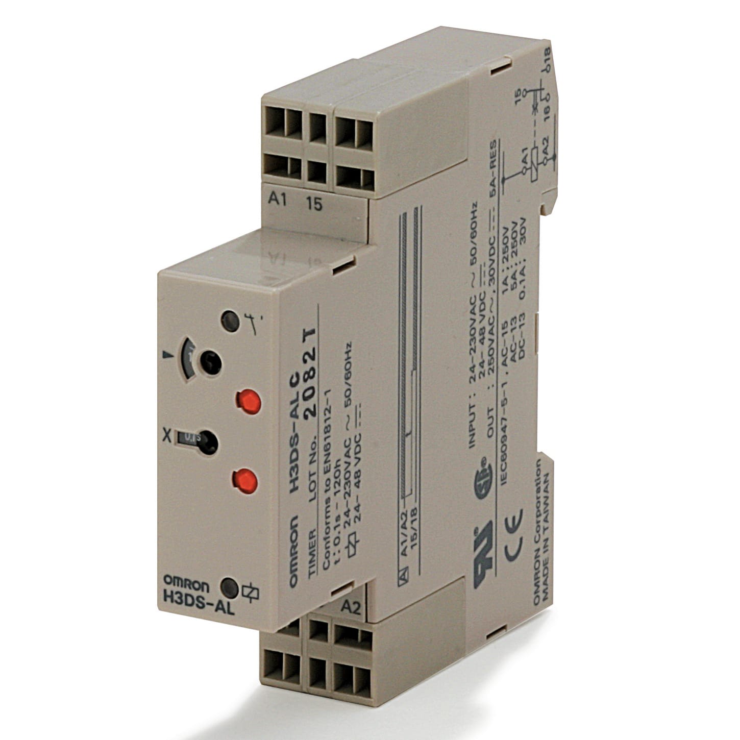 OMRON ELECTRONICS - timer-AnalDIN17.5MultiScTensRitEccit.1ritDT