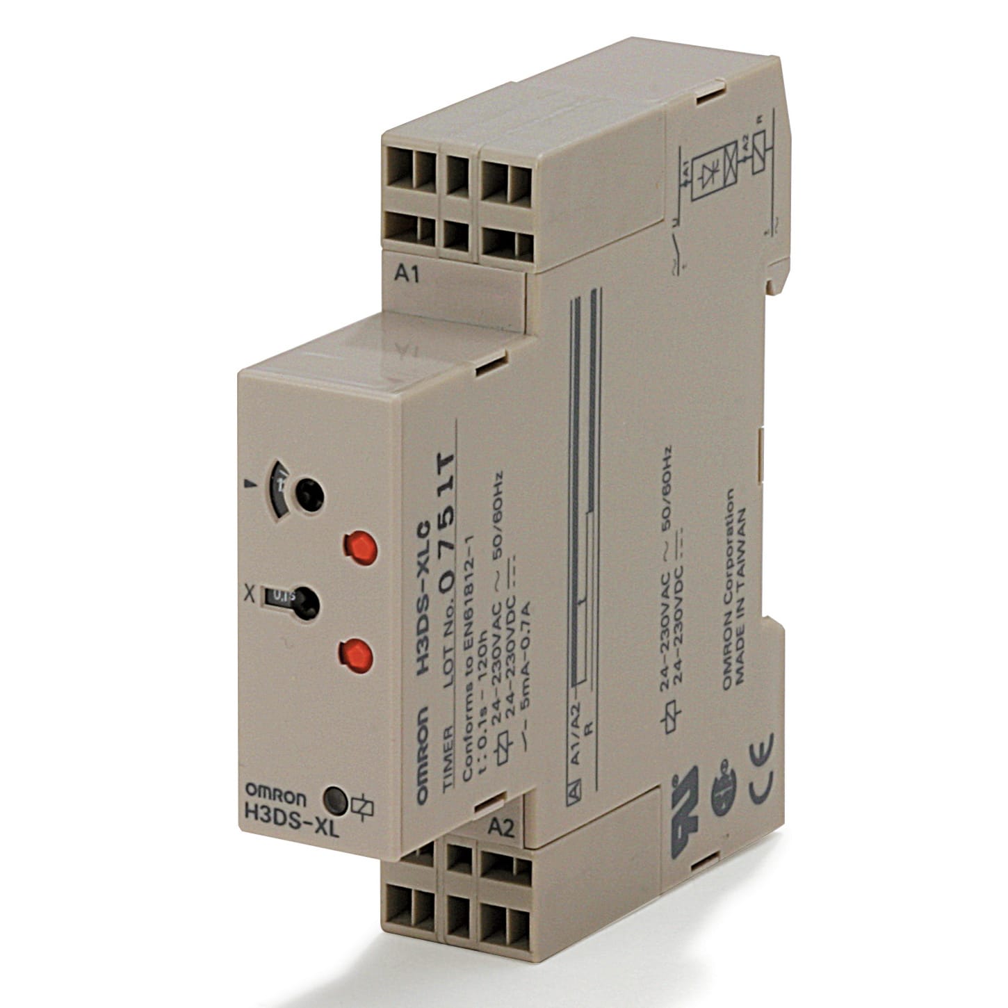 OMRON ELECTRONICS - TIMER-ANALDIN17.5MULTISCTENS.RITECCMOLLA