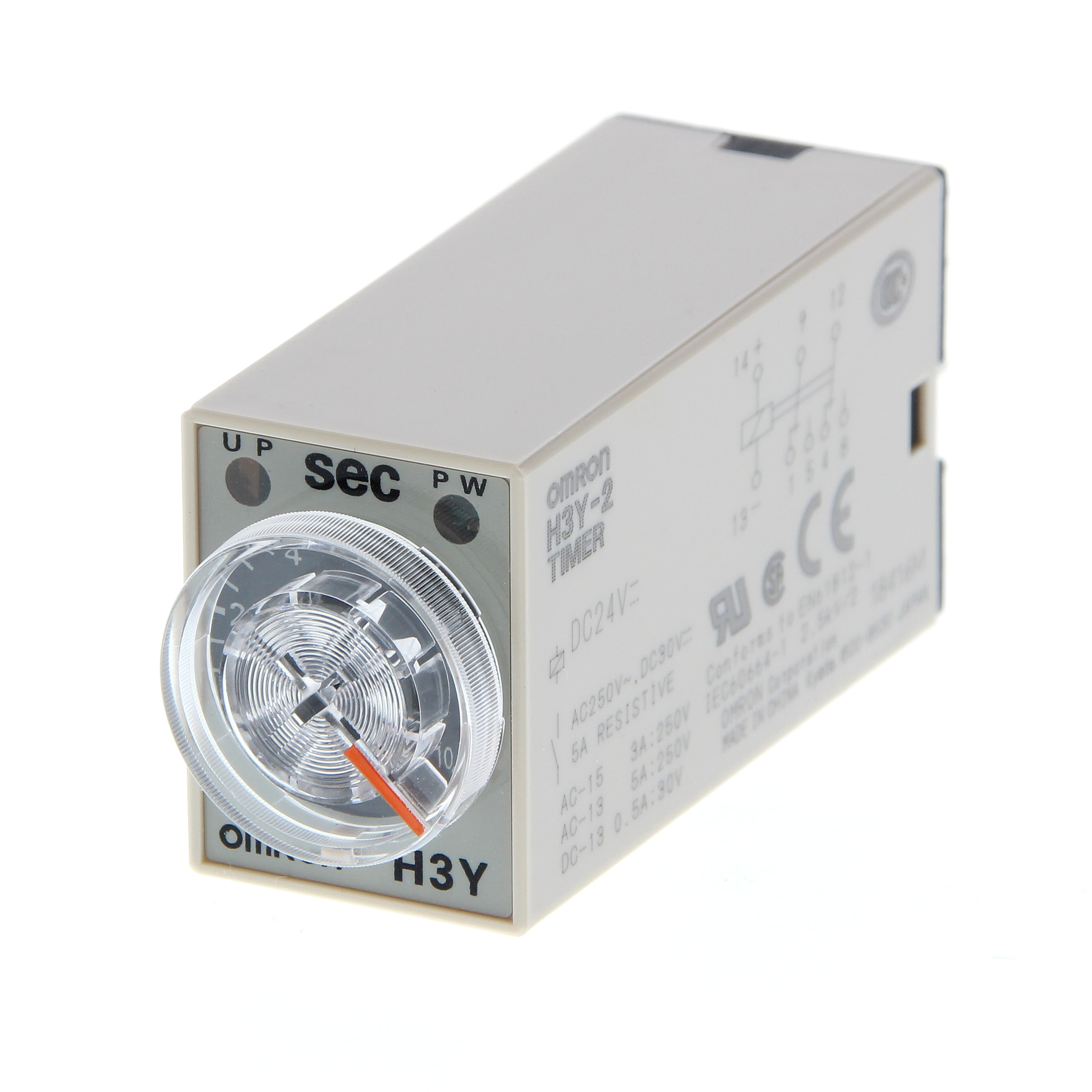 OMRON ELECTRONICS - timer anal miniatura ritardo eccitazione 2 contatti ritardati in scambio zoccolabile